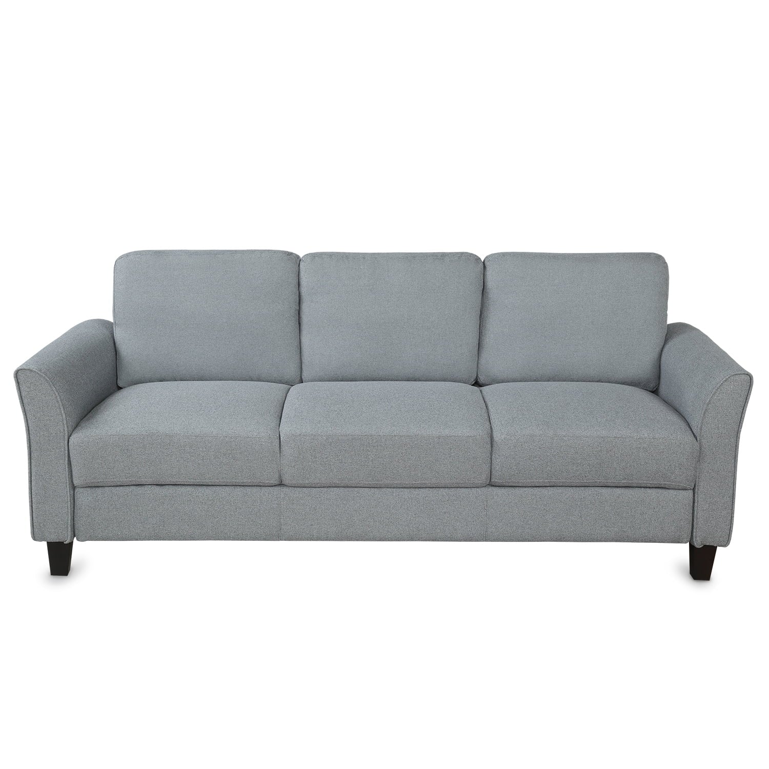 Gray Linen 3-Seat Sofa K449
