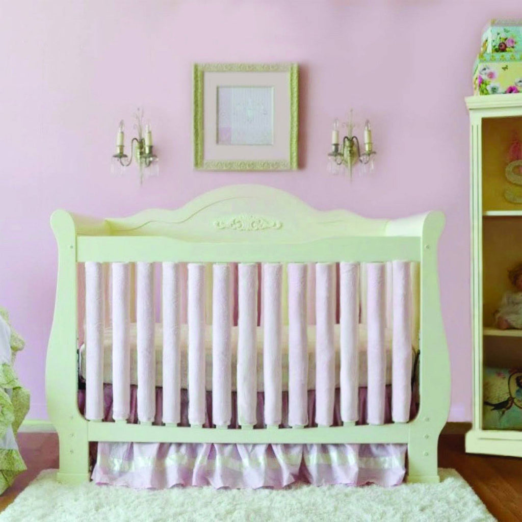 38 Pack Pink Minky Crib Liners I212593