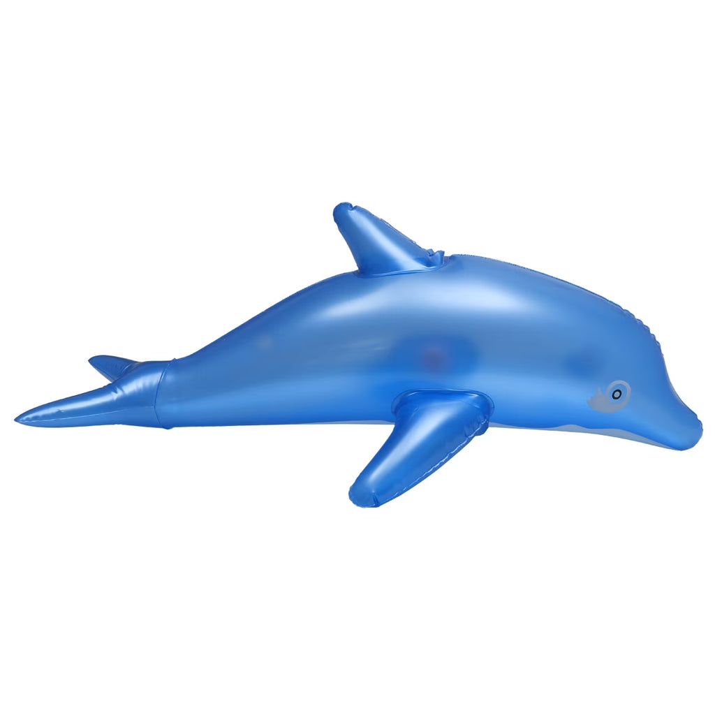 Inflatable Dolphin Bath Time Toy Swimming Pool Beach Toy (Blue) E905