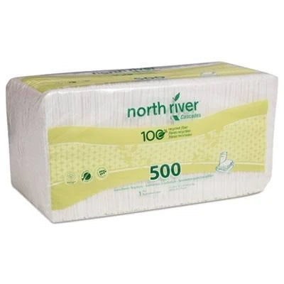 Luncheon Napkins, 1 Ply, White, 500/Pack T3487