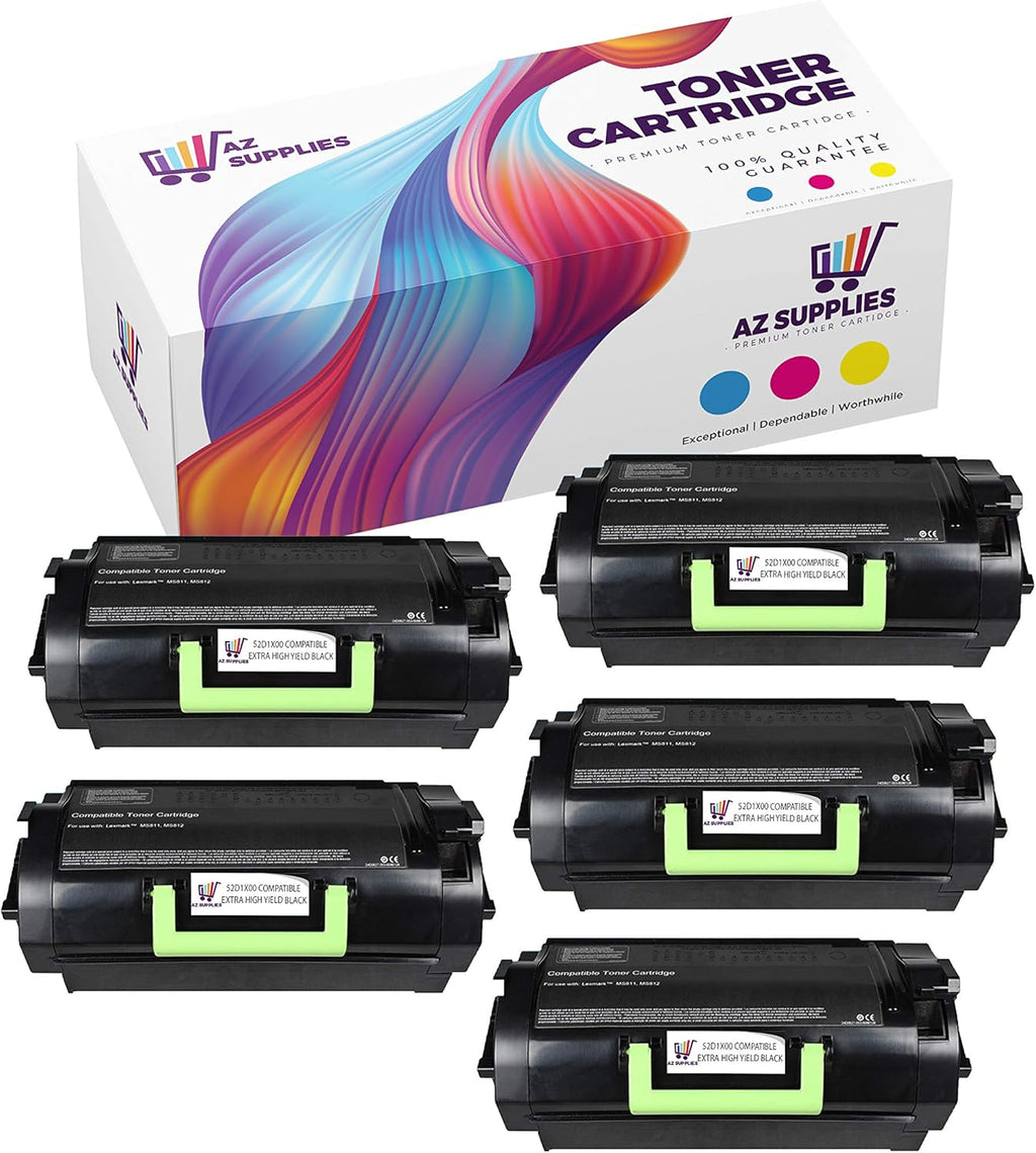 5 Packs Compatible Extra HIGH Yield Black Toner Cartridge V2313