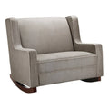 Taupe Microfiber Double Rocker L742