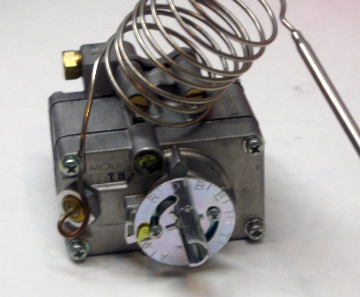 Gas Thermostat, 1/2 in Pipe, 300 to 650 F J20647