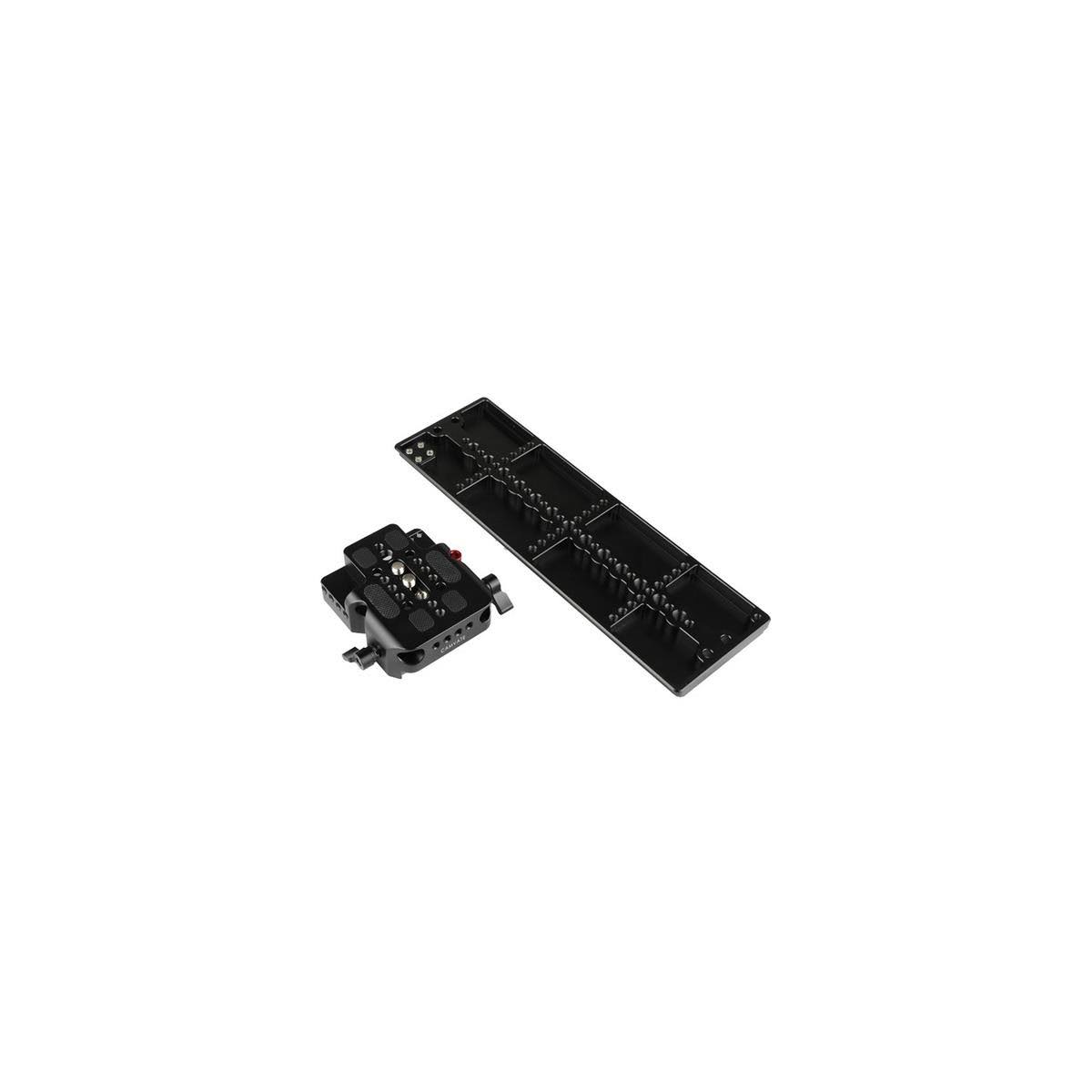 Standard ARRI 12x22 Sliding Dovetail Plate and Quick Release Baseplate with Double Rod Adapter for 15mm Rod System Z8628