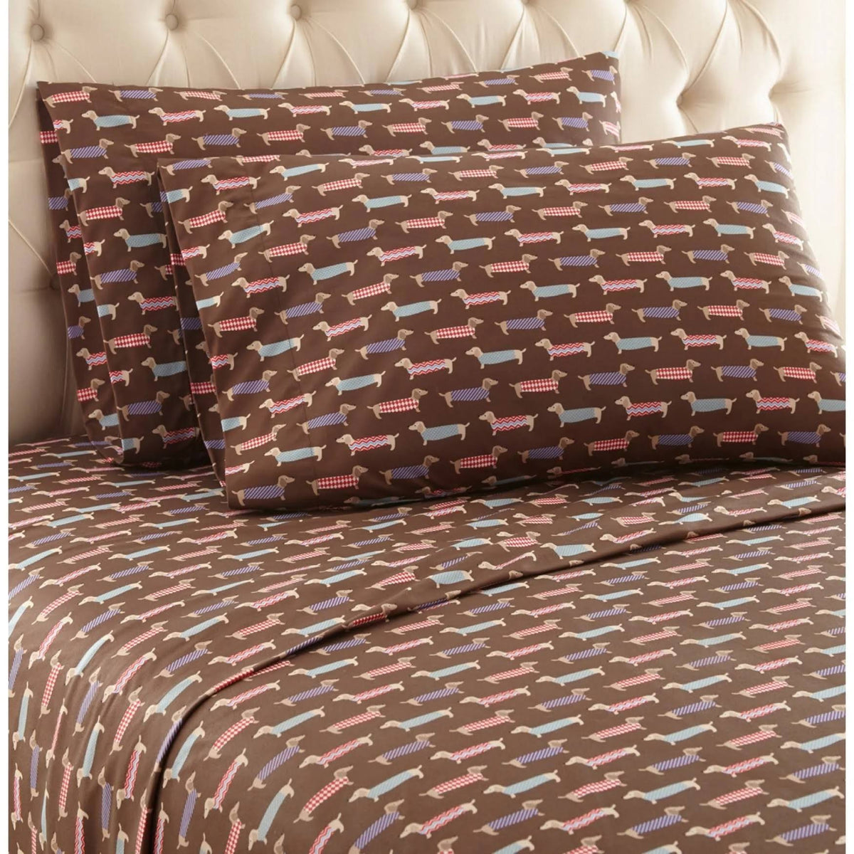 Micro Flannel Printed Sheet Set California King S835