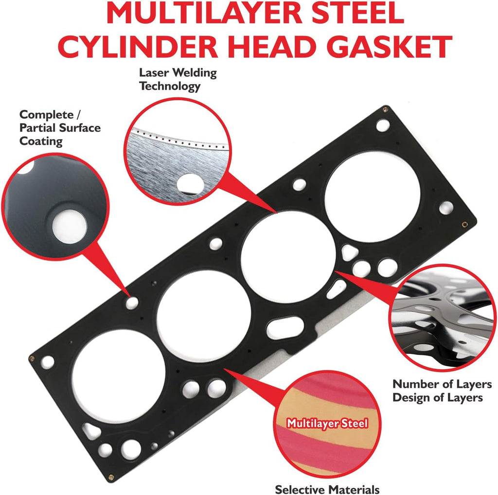 Head Gasket Set for Ford Focus Pack of 2 N963699