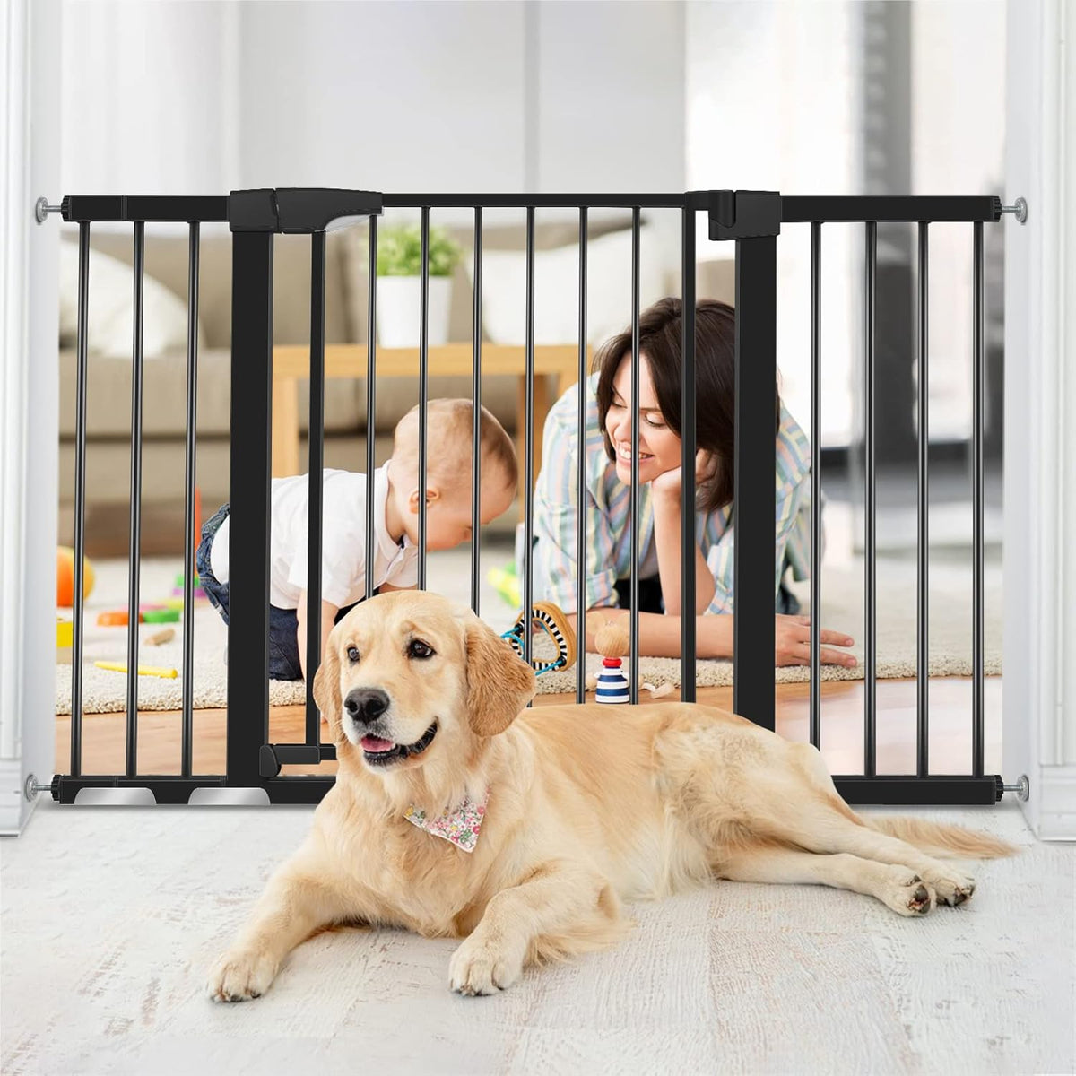 Extra Wide Auto-Close Walk Thru Baby Gate P167