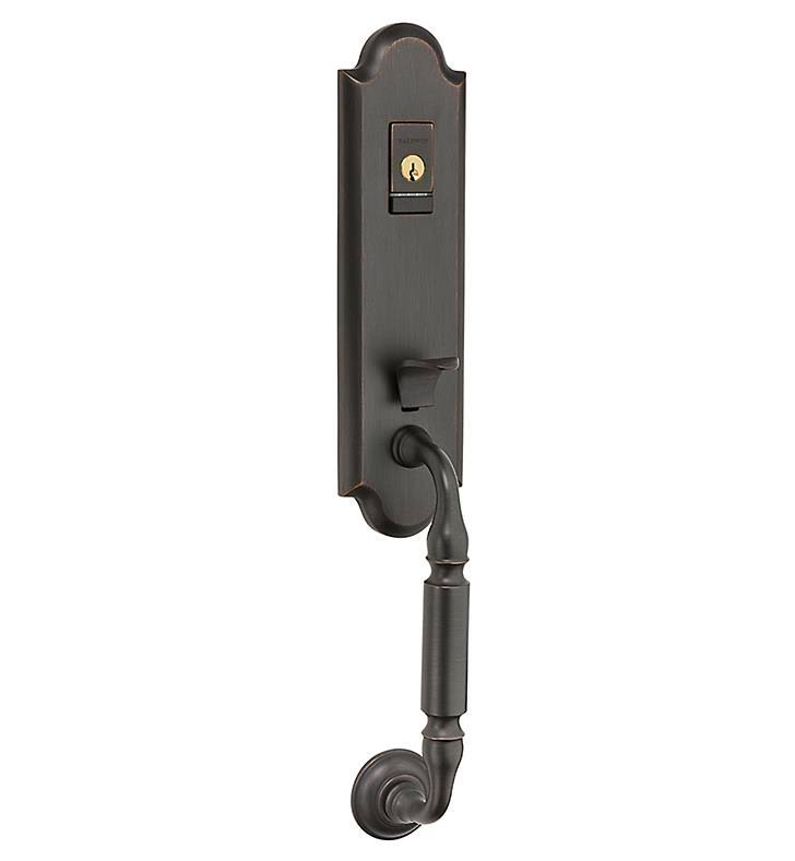 Satin Black Full Dummy Handleset with Wave Lever N284275