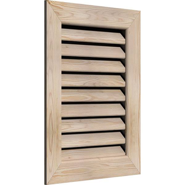 Unfinished Smooth Pine Gable Vent J9252