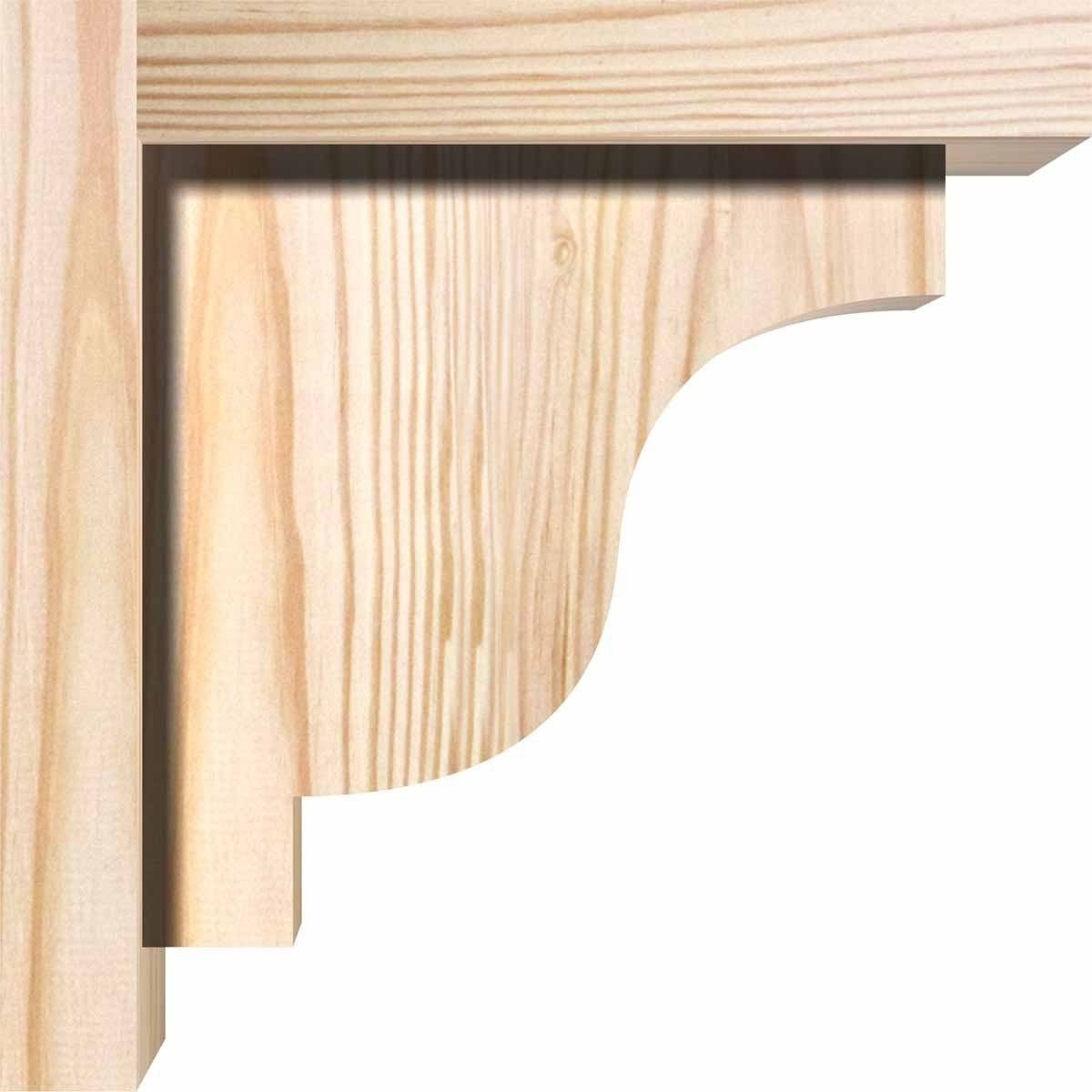 Newport Smooth Corbel with Backplate, Douglas Fir C88997