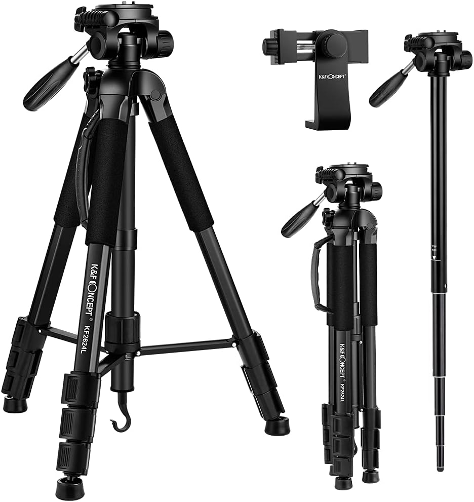 70cm Portable Aluminum Tripod with 3-Way Pan Tilt Head G99993