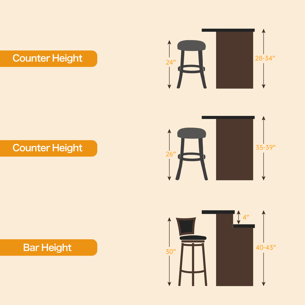 Grey Upholstered Counter Height Bar Stools Set of 2 I7988