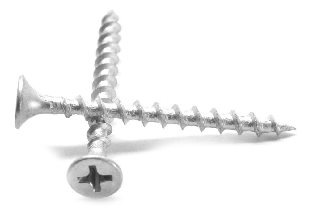 10-8 x 4x22 Coarse Thread Deck Screw Phillips Bugle Head Low Carbon Steel Dacrotized Pk 500 G8527