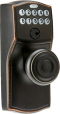 Aged Bronze Keypad Knob with Flex Lock X37204