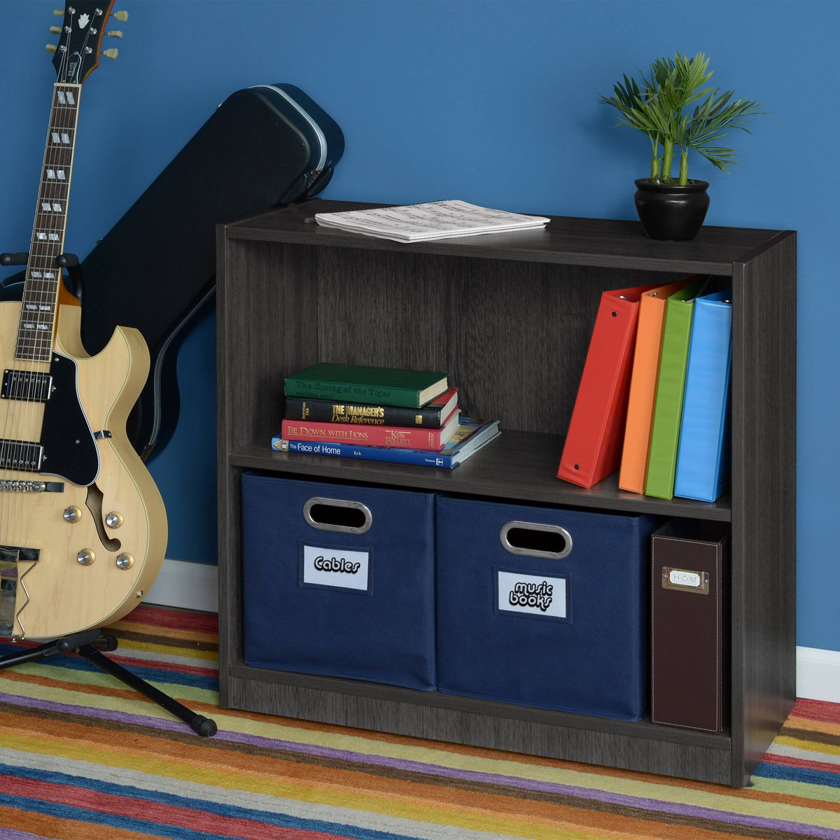 Ash Grey High Bookcase W841595