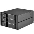 2x5.25x22 Device Bay to 3x3.5x22 SAS/SATA 6.0 Gbits Trayless Hot-Swap Cage Y93638