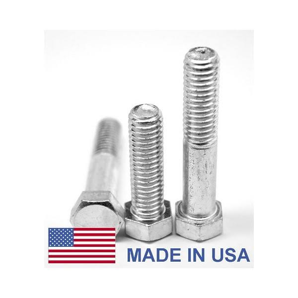 1/4 x 2 in UNS Threaded Grade 5 Hex Cap Screw Zinc Plated 25 Piece G956