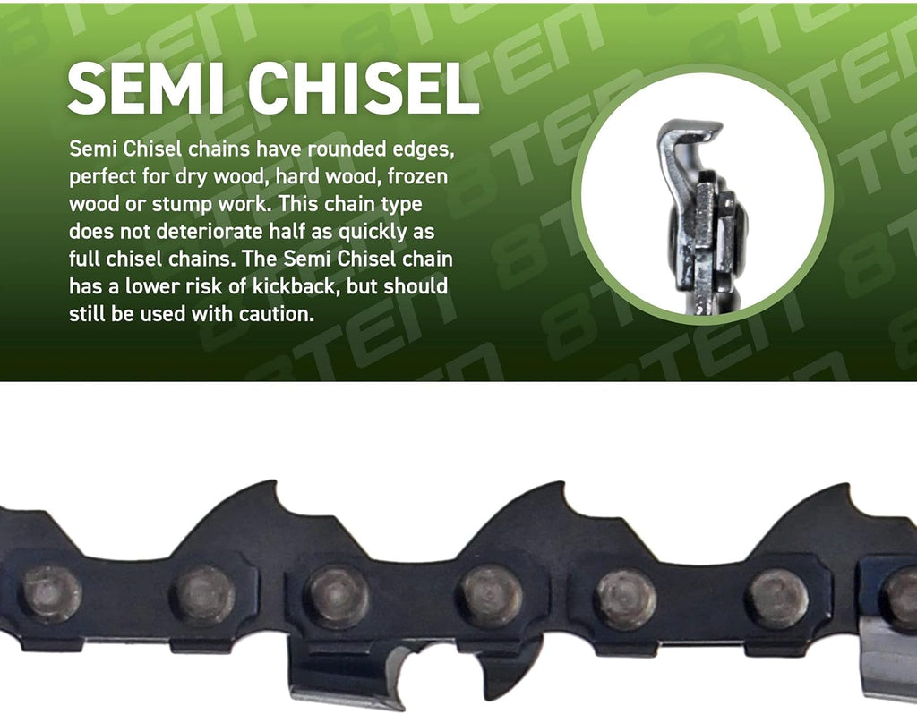 24 Inch Chainsaw Guide Bar and 6 Chains S510