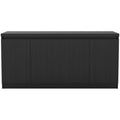 Black Matte 6-Shelf Buffet Cabinet O58871