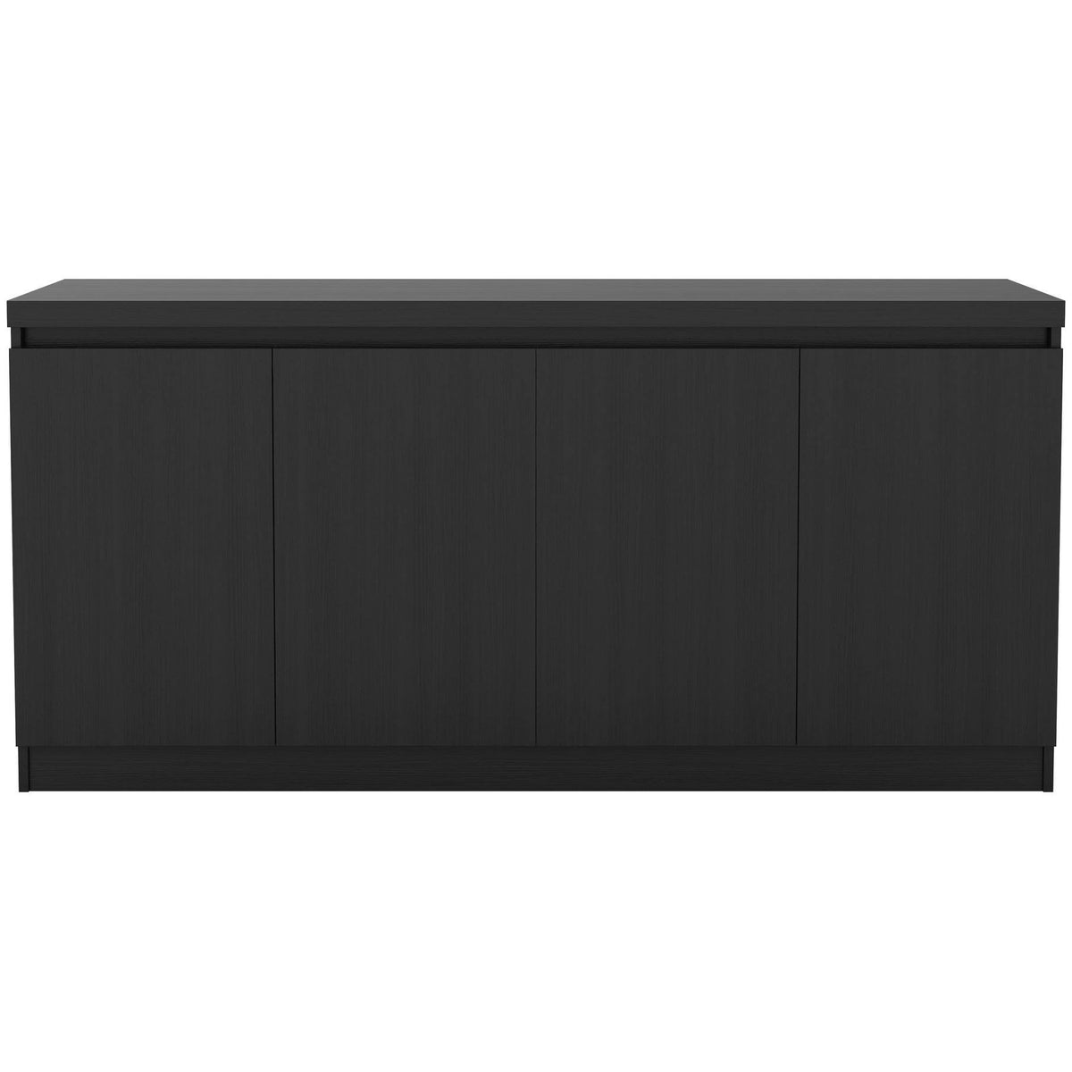 Black Matte 6-Shelf Buffet Cabinet O58871