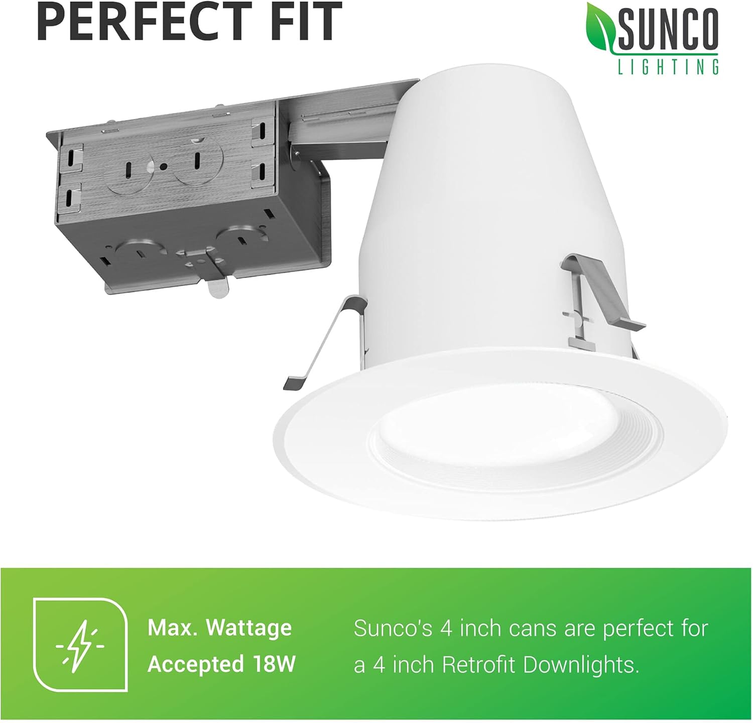 12 Pack 4 Inch Remodel Recessed Lighting Housing, Air Tight Steel Can, IC Rated U608