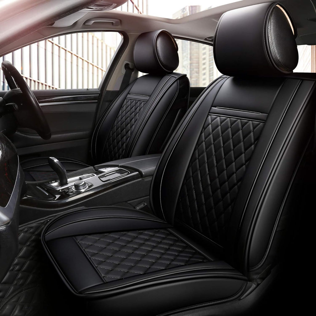 Grey Grid Full Set Car Seat Cover K368079