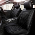 Grey Grid Full Set Car Seat Cover K368079