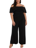Plus Knit Off-The-Shoulder Jumpsuit L3924