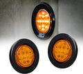 8pc 2.5" Red Round Trailer LED Marker Clearance Lights Waterproof IP67 J599