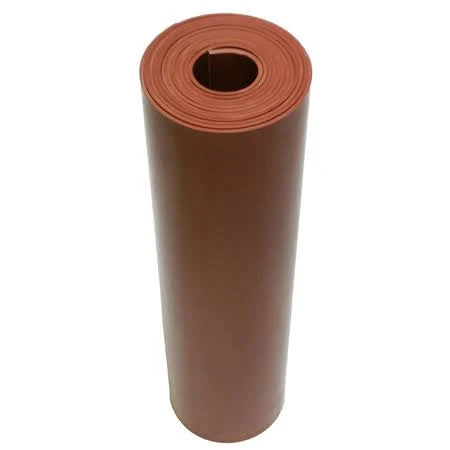 3/16x22 x 3 ft W x 10 ft L Red SBR Sheet P9186