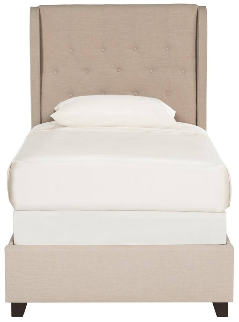 Light Beige Twin Bed N7318