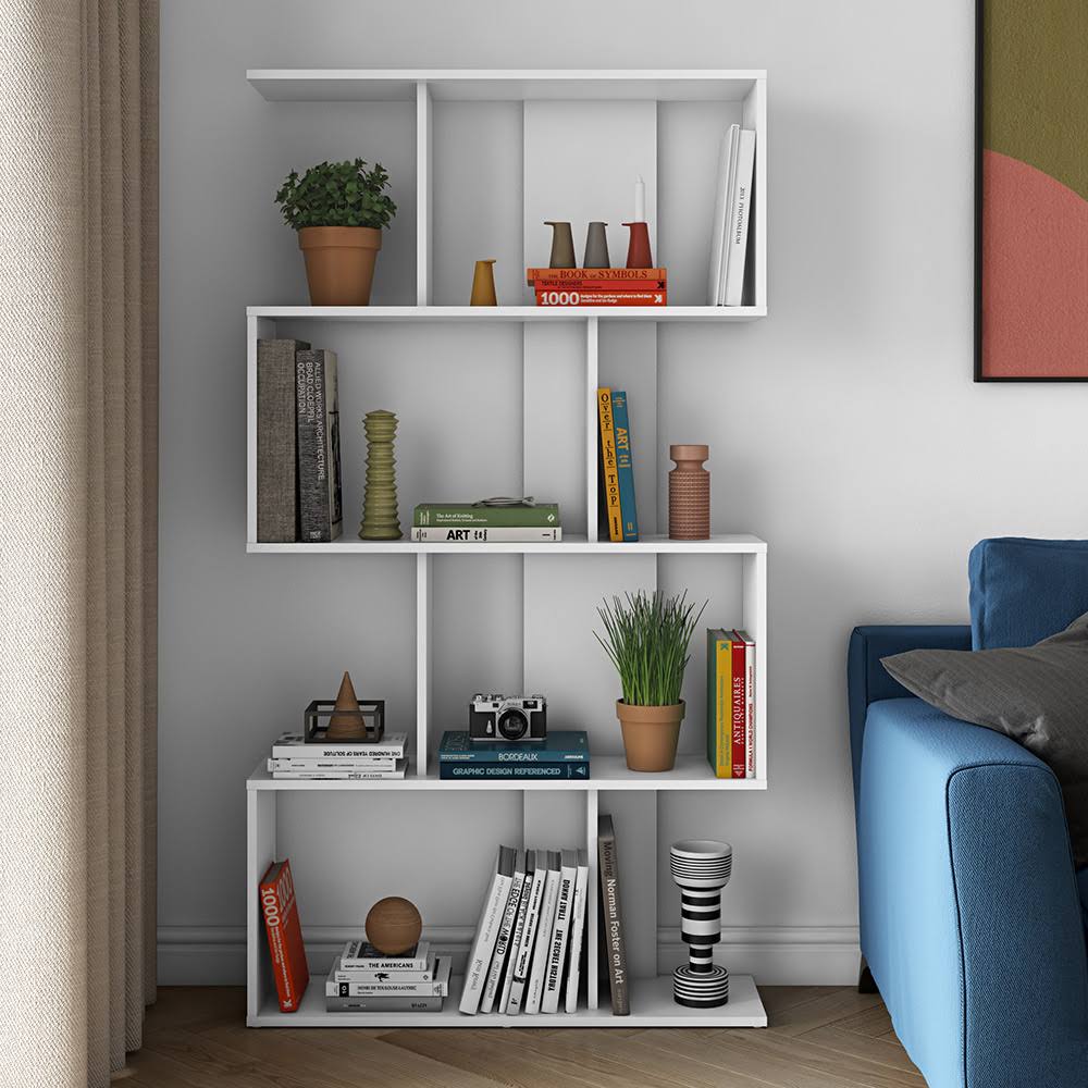 Matte White Bookcase T1185