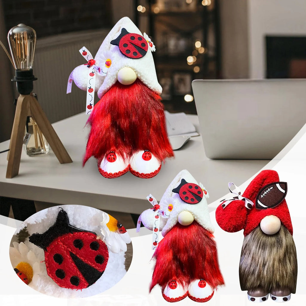 Ladybugs Daisy Forest Elf Doll Ornament X5249