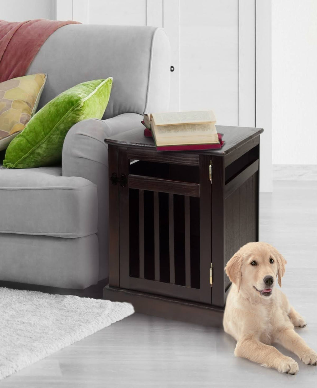Pet Crate with Wood Slats O730101