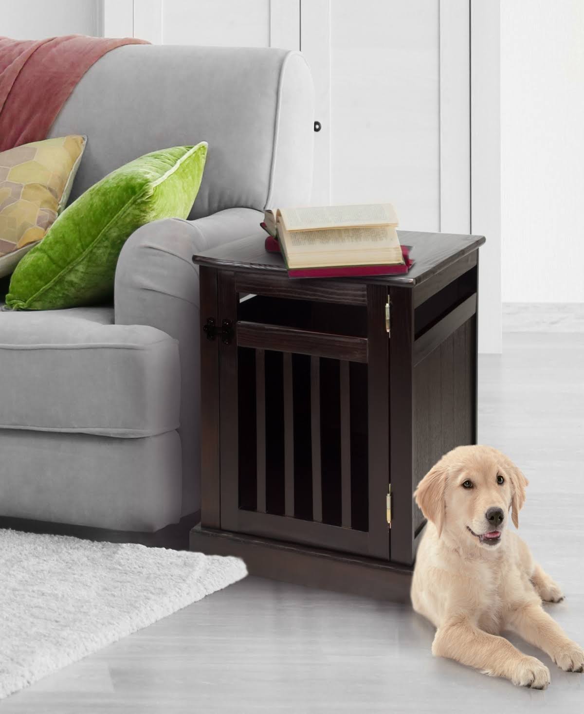 Pet Crate with Wood Slats O730101