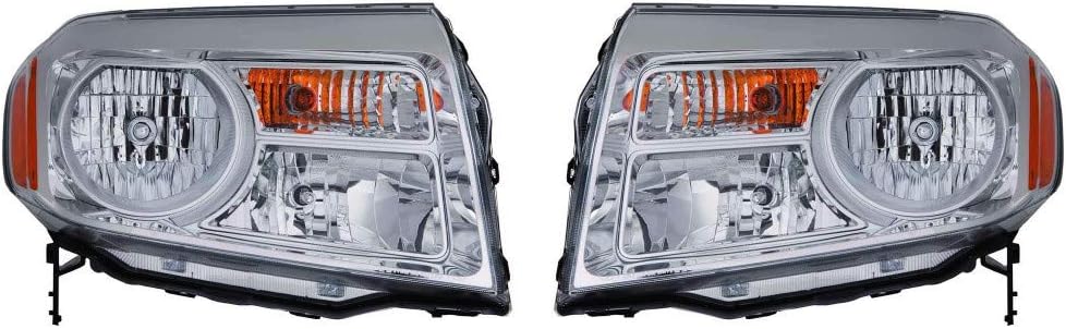 Headlight Assembly Pair for Honda Pilot 2012 2013 2014 K5184