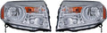 Headlight Assembly Pair for Honda Pilot 2012 2013 2014 K5184