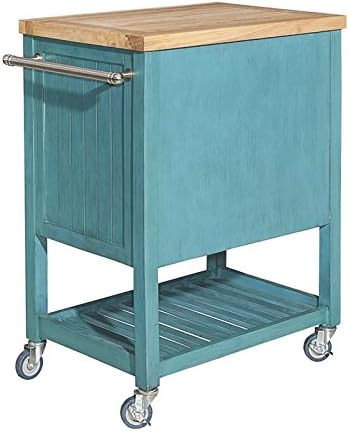 Teal Kitchen Cart P43198