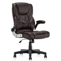 Brown Leather Ergonomic Gaming Desk Chair I126
