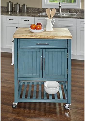 Teal Kitchen Cart P43198