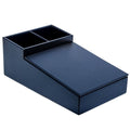 Navy Blue Leatherette Coffee Condiment Organizer G482