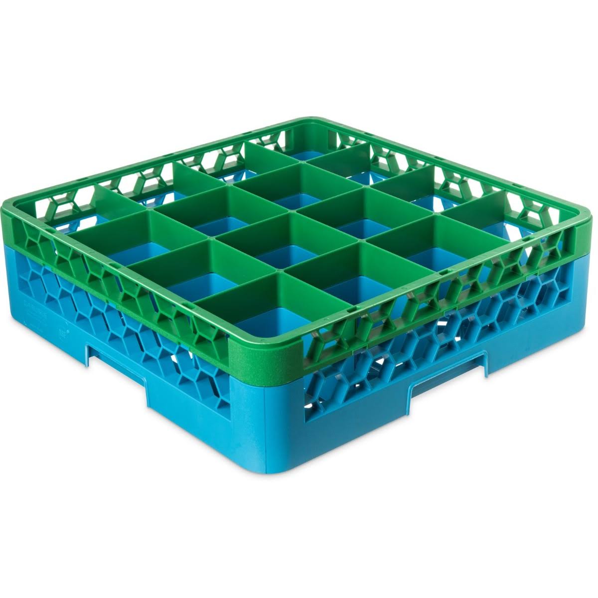 16 Compartments Dishwasher Glass Rack with 1 Color Coded Extender H840503