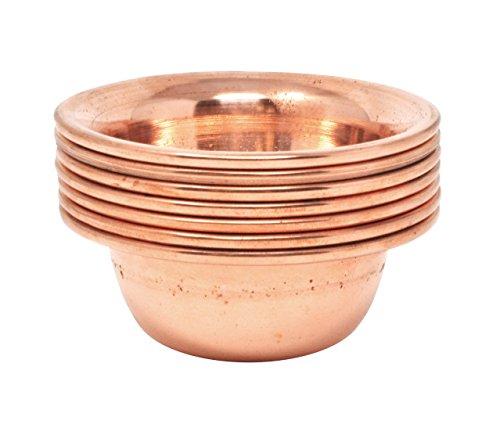 Set of 7 Copper Brass Offering Bowls G318