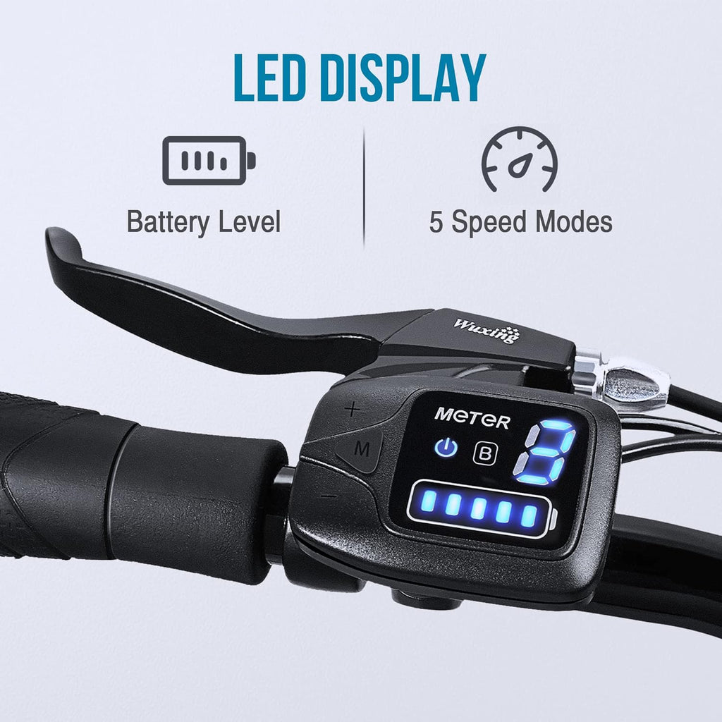 26” Electric Bike with Removable 36V 10AH Battery, 250W Brushless Motor, 7 Speed J26920