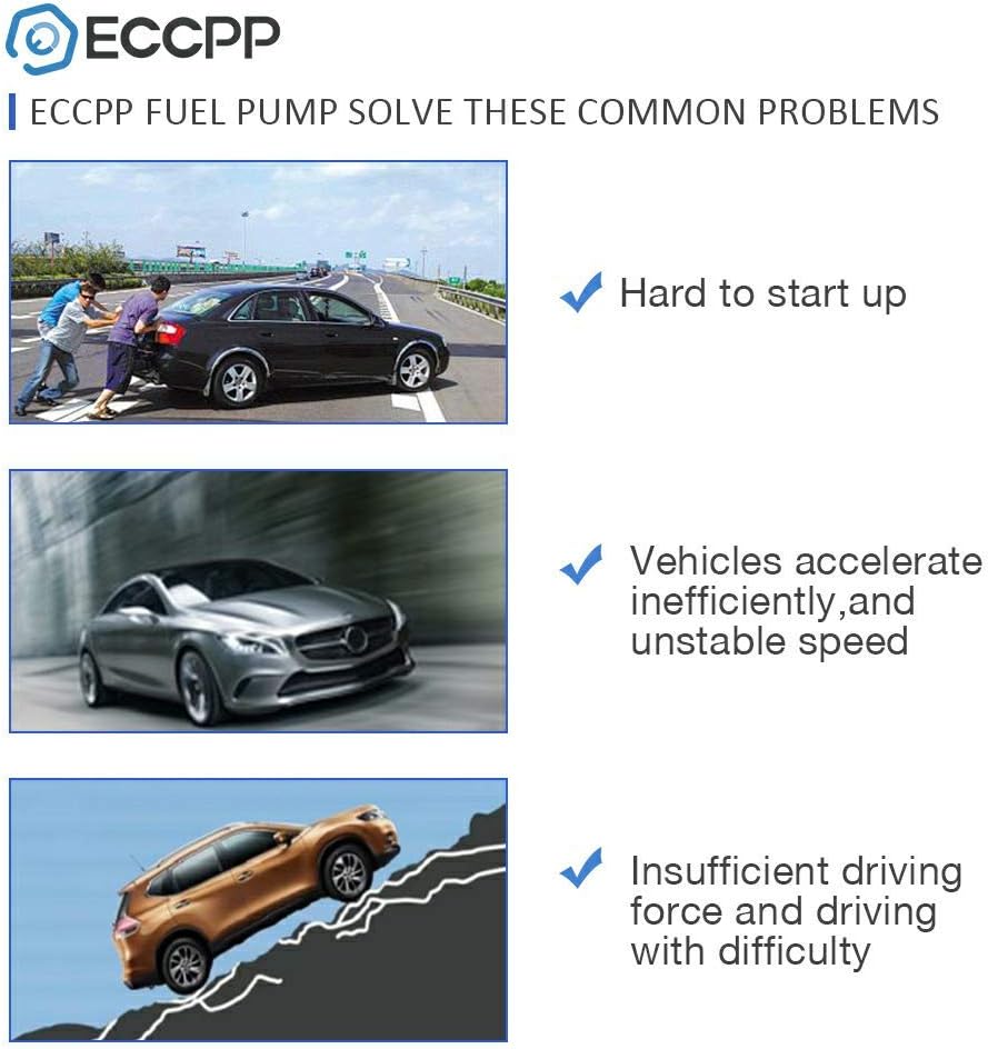 Electric Fuel Pump Module Assembly with Sending Unit for Chevrolet Suburban for GMC Yukon XL 1500 V8 5.3L 6.0L Pack of 2 E74866