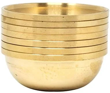 Set of 7 Copper Brass Offering Bowls G318