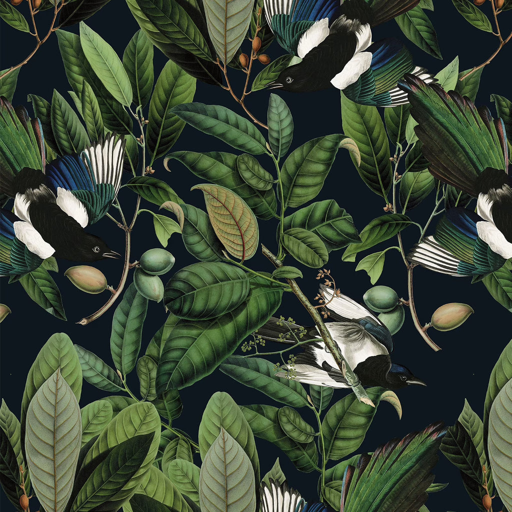 Tropical Jungle Leaf Peel and Stick Wallpaper 17.7''x354'' Removable Self Adhesive Contact Paper B778