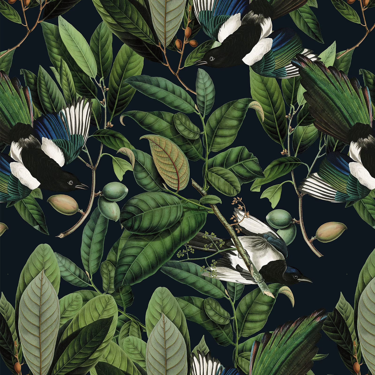 Tropical Jungle Leaf Peel and Stick Wallpaper 17.7''x354'' Removable Self Adhesive Contact Paper B778
