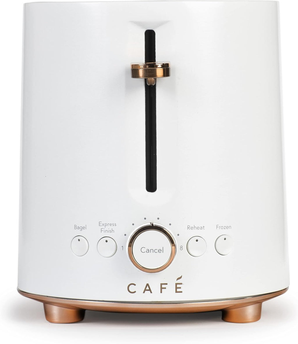 Matte White 2-Slice Toaster with Extra-Wide Slots X620260