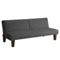 Gray Microfiber Convertible Futon Sofa F134491